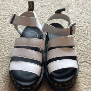 Dr. Martens White Sandals